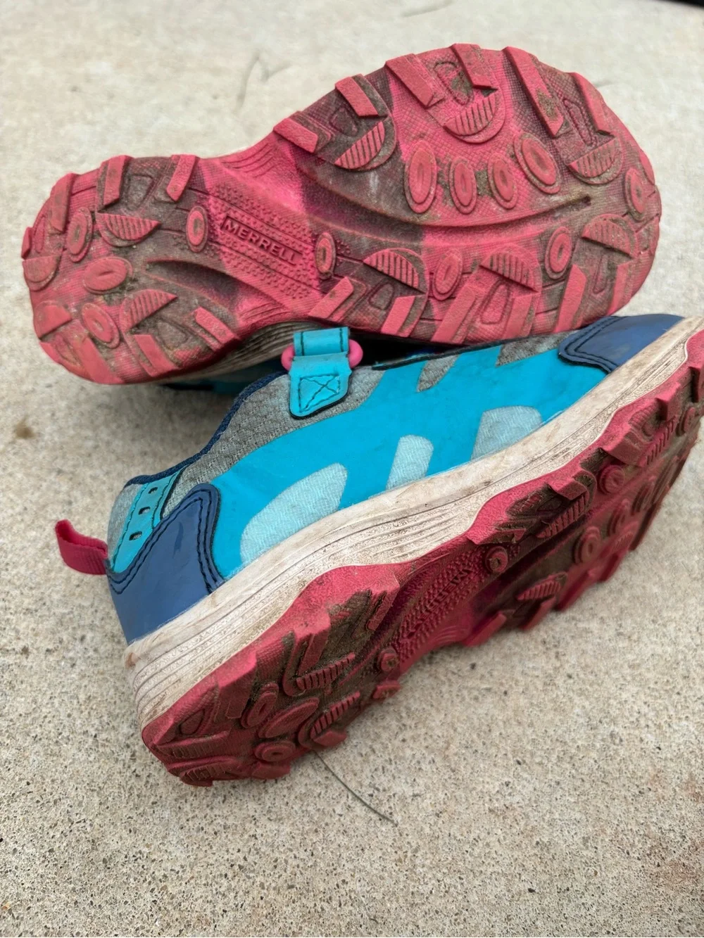 Merrell Toddler Kids' Teal and Navy Hiking boots